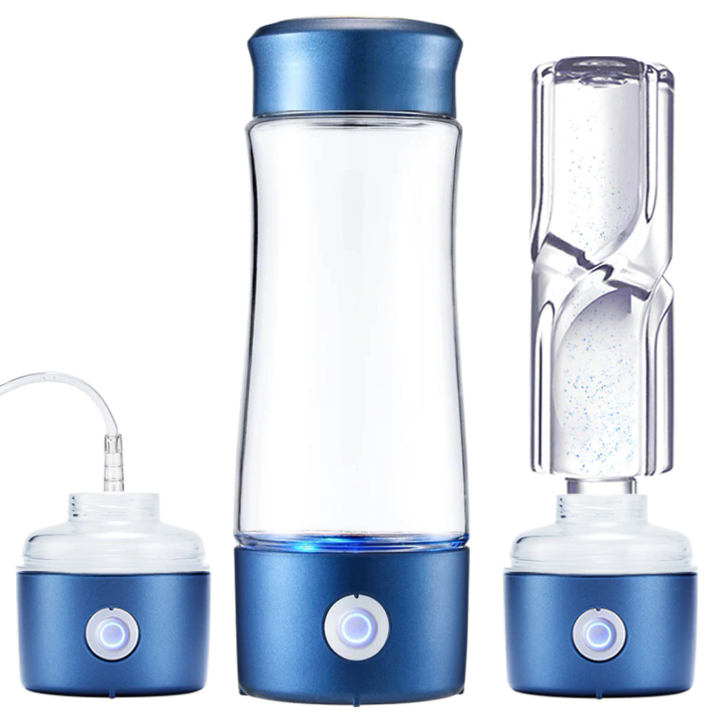 ALTHY 5th Generation Hydrogen Rich Water Generator Bottle Glass Cup DuPont SPE+PEM Dual Chamber H2 Maker lonizer Electrolysis