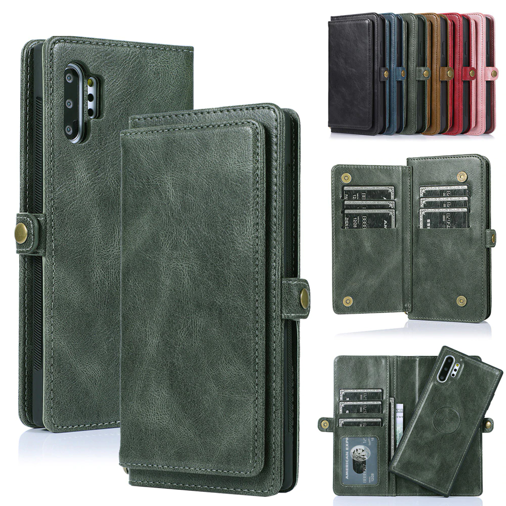 Flip Leather Wallet Case For Samsung Galaxy S8 S9 S10 S20 Ultra Note 10 20 Plus Lite A50 A70 A21S A31 A41 EU A51 A71 Phone Cover