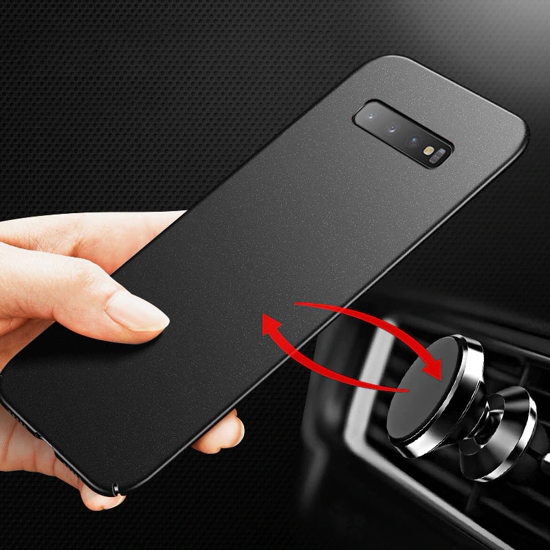 Ultra-thin Magnetic Hard Matte PC Phone Case For Samsung Galaxy S20 S10 E 5G S9 S8 Note 20 10 9 8 Plus Frosted Protection Cover