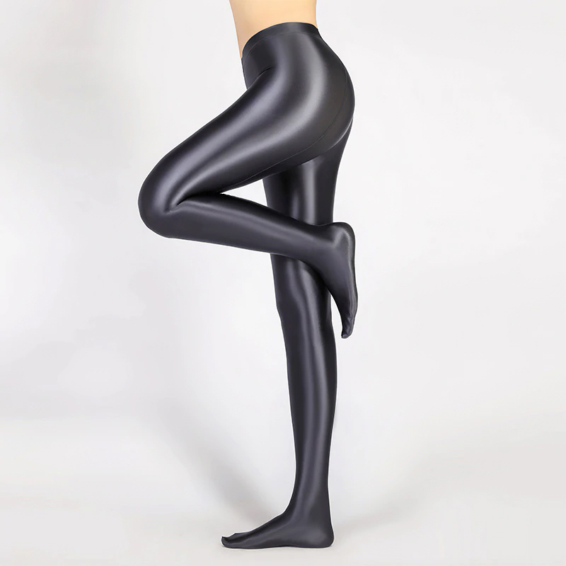 LEOHEX Spandex GLOSSY OPAQUE Pantyhose Shiny high waist Tights Sexy Stockings yoga pants training women sports leggings fitness