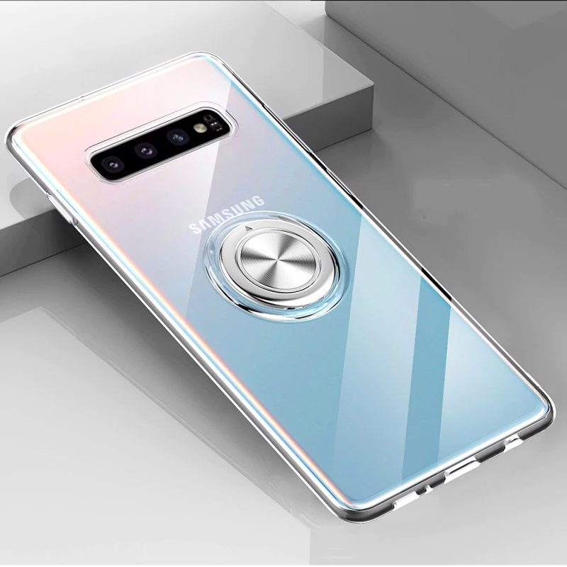 For Samsung Galaxy S10 5G S10 S9 S8 Plus Note 9 Note 8 S10e S20 Ultra Note 20 Ultra Note 10 Case Cover Soft Silicone Ring Holder