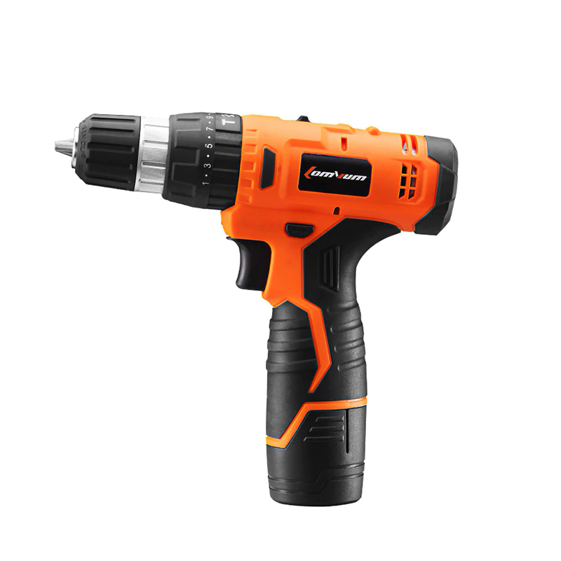 LOMVUM 12v Impact Electric Drill Woodworking Multifunction Two Speed Household Screwdriver Lithium-Ion Battery Cordless Drill