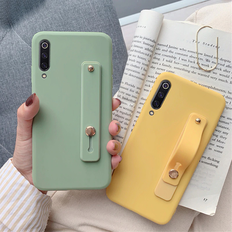 wriststrap phone holder silicone case for samsung galaxy a50 a70 a7 2018 a30 a40 a20 a10 m30s a51 a71 a20e a21s soft back cover
