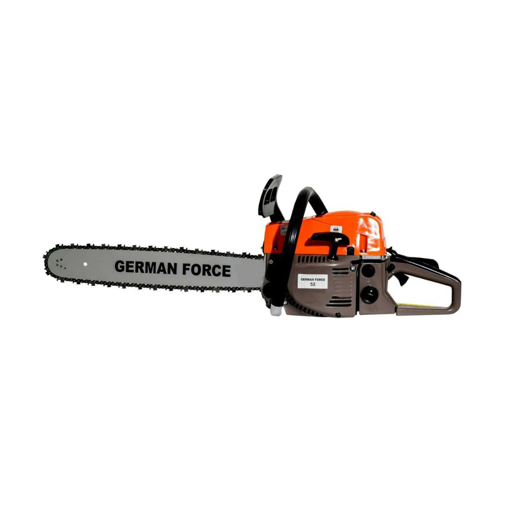 Gasoline chainsaw GERMAN FORCE 52CC sword 50cm engine 2 stroke warranty