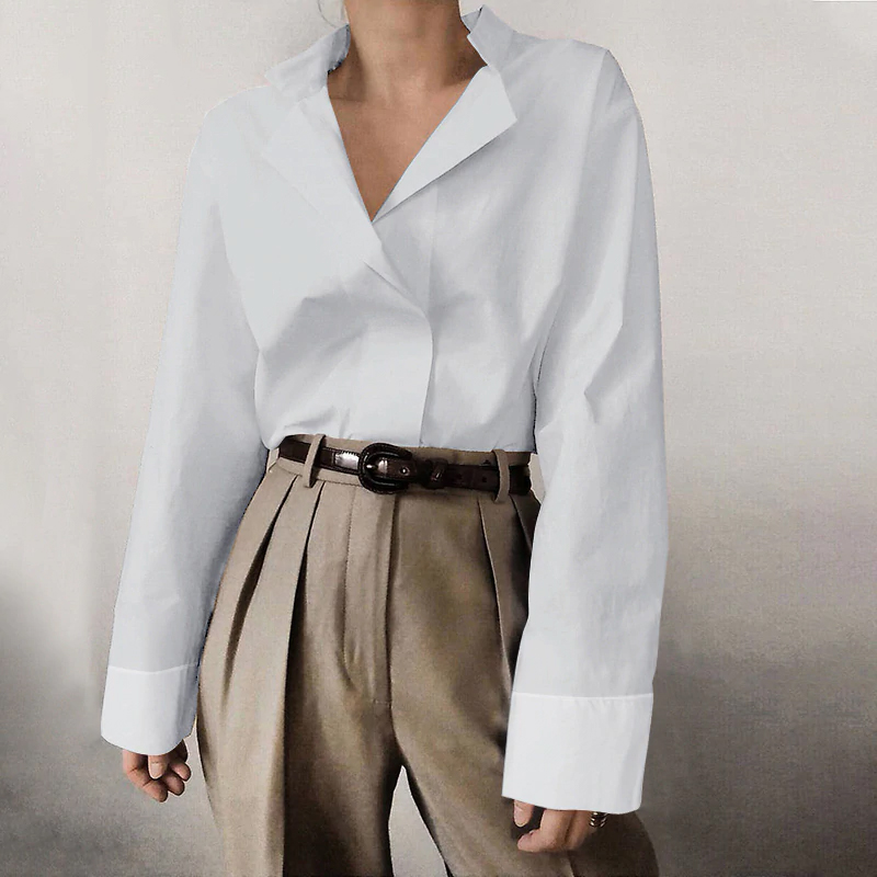 Elegant Office Work Blouse Women 2020 Celmia Plus Size Solid Tunic Top Casual Loose Shirt Ladies Long Sleeve Knotted Blusas 5XL