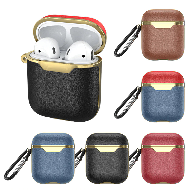 Leather Case For Airpods 2 For Apple Air Pods Case Cover Bluetooth Earphone Skin Protective Cases for Headphones Accessories