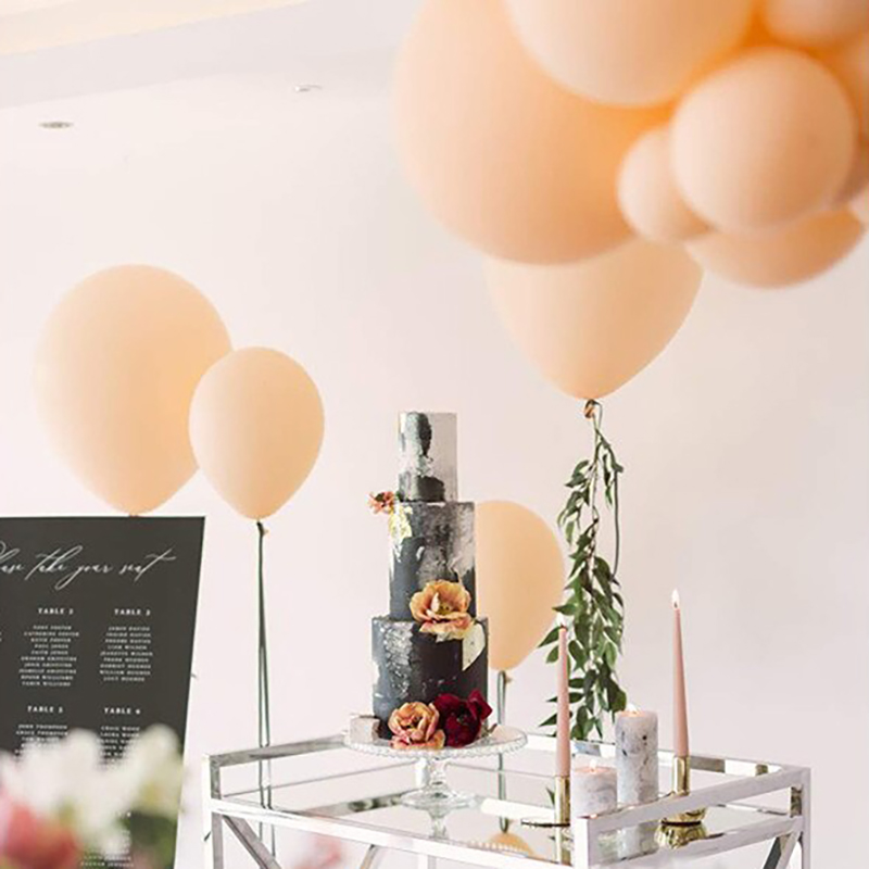 137pcs Peach Balloon Garland Arch Mixed 4D Round Rose Gold Balloons Strip Chain for Birthday Wedding Decoration Supplies