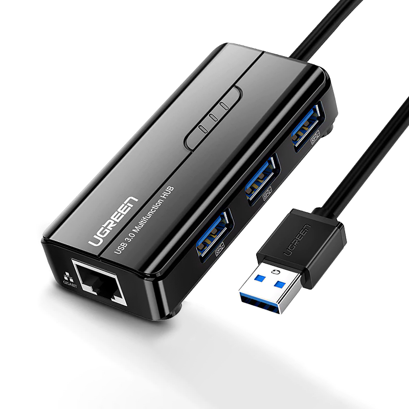 Ugreen USB Ethernet USB 3.0 2.0 to RJ45 HUB for Xiaomi Mi Box 3/S Set-top Box Ethernet Adapter Network Card USB Lan