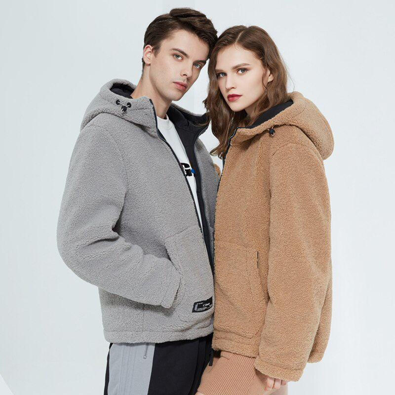 icebear 2020 winter new women's jacket short cotton coat polar fleece jacket unisex brand clothing MWC20966D