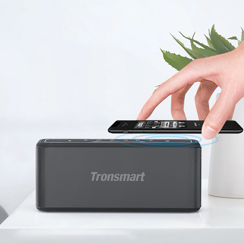 Tronsmart Mega Pro Bluetooth Speaker 60W Portable Speaker Enhanced Bass TWS Column with NFC, IPX5 Waterproof, Voice Assistant