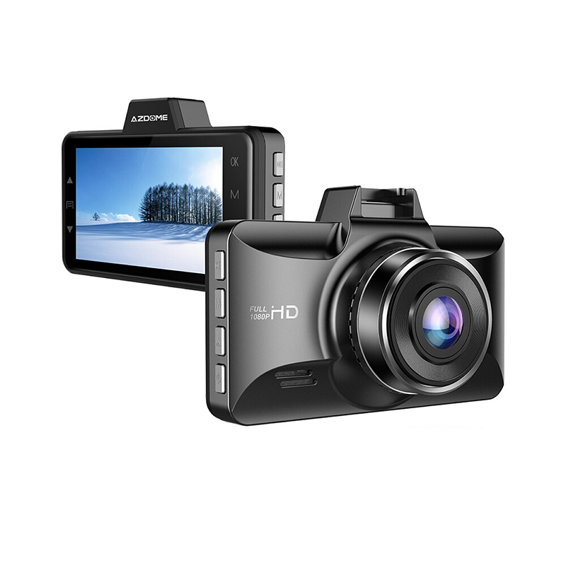 AZDOME FHD 1080P Dash Cam 3 Inch DVR Car Driving Recorder Night Vision, Park Monitor, G-Sensor, Loop Recording Excellent forUber