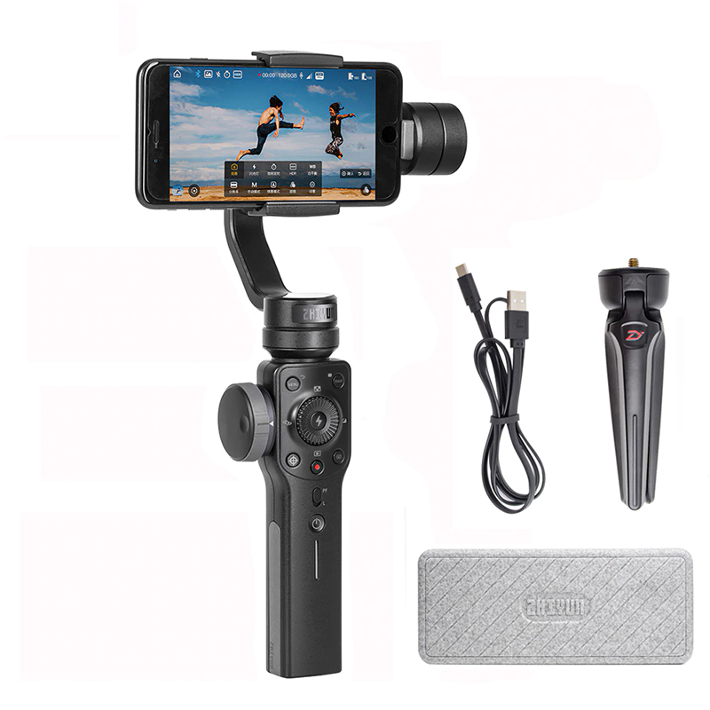 Zhiyun Smooth Q2 / Smooth 4 3-Axis Smartphone Handheld Gimbal Stabilizer for iPhone 11 Pro Max XS X 8P Samsung S10 S9 S8 Huawei
