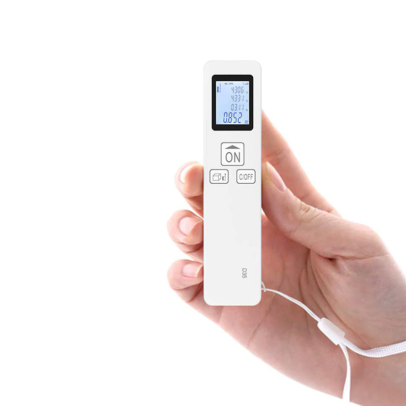 Portable Mini Handheld Laser Distance Meter 35M Digital Laser Rangefinder LCD Distance Area Volume Room Measurement Range Finder