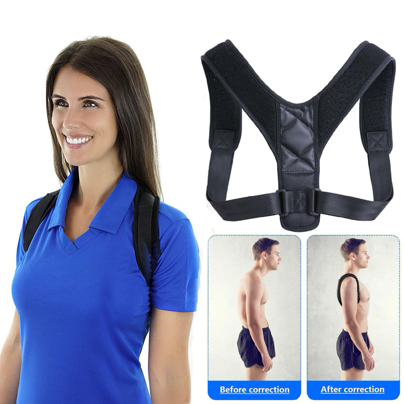 YOSYO Brace Support Belt Adjustable Back Posture Corrector Clavicle Spine Back Shoulder Lumbar Posture Correction