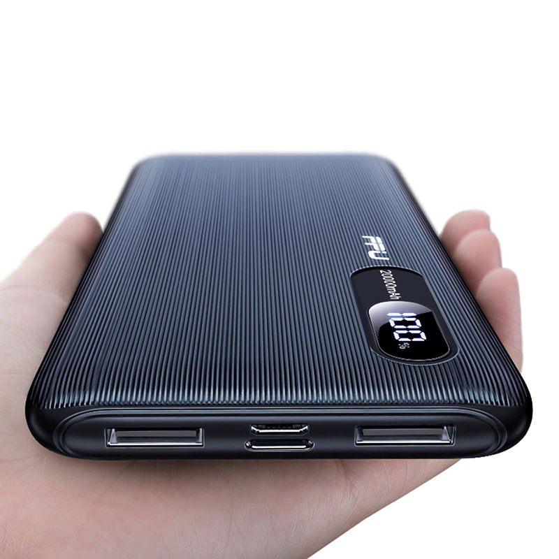 FPU Power Bank 20000mah Portable Charging Charger Powerbank 20000 mah Mobile Phone External Battery Pack Poverbank For Xiaomi mi