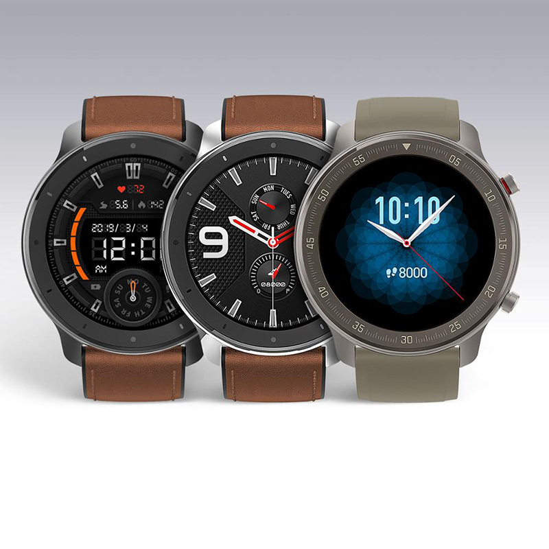 Global Version New Amazfit GTR 47mm Smart Watch 5ATM Smartwatch 24Days Battery Music Control For Android IOS Phone