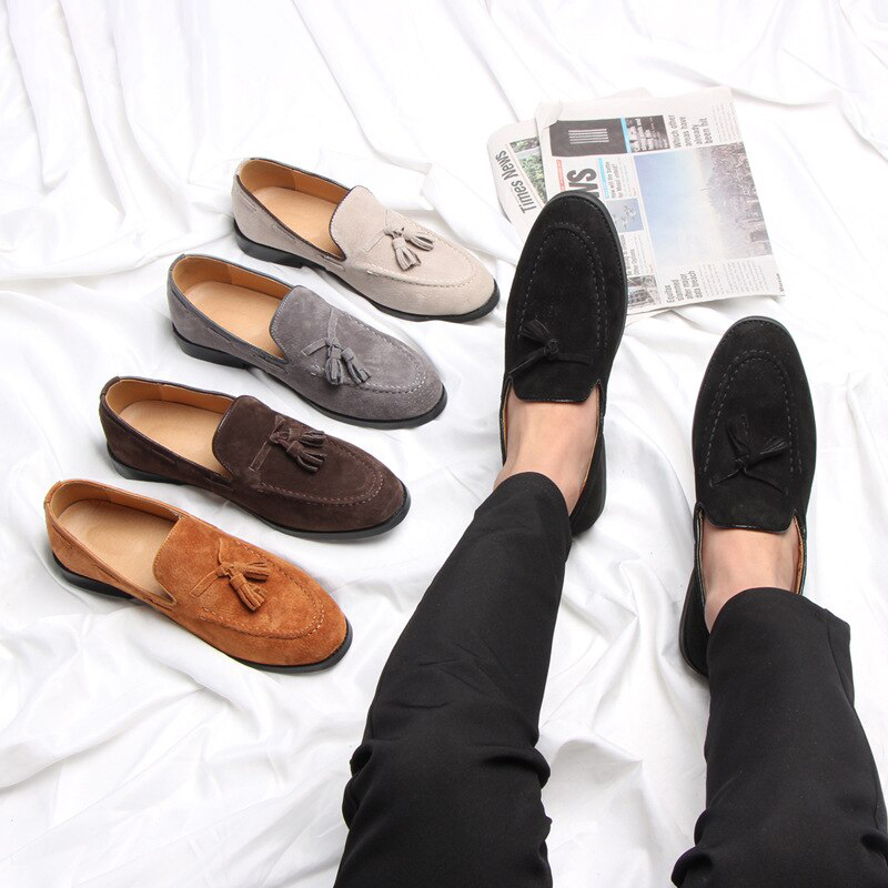 Formal Shoes Men Classic Loafers Men Business Shoes Sepatu Slip On Pria Mens Brown Shoes Wedding Dress Chaussure Homme Ayakkabi