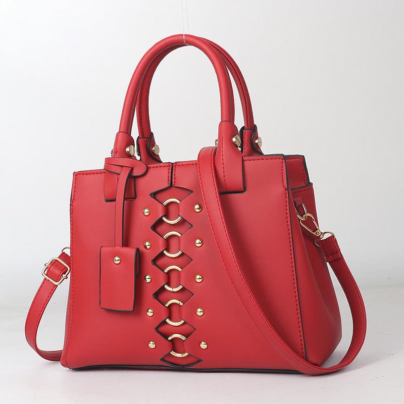 SOPHITINA Fashion Shoulder Bags Women Large Volume Metal Button Belt Zipper Party Crossbody Bag Women Shopping HandBag Women E77