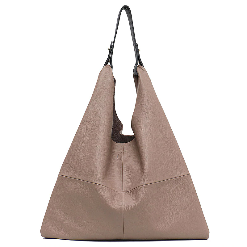 SC Brand Design Large Genuine Leather Hobo Bag For Women High Quality Cowhide Shoulder HandBag Ladies Casual Big Tote Female Sac
