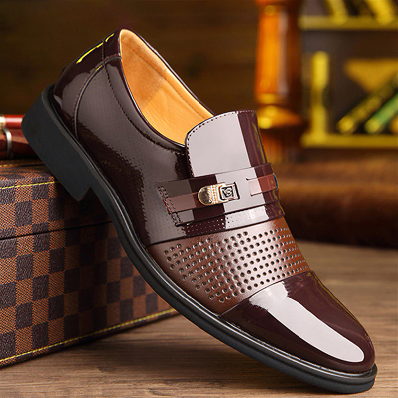 Formal Shoes Men Classic Patent Leather Shoes For Men Coiffeur Office Shoes Men Elegant Luxury Brand Chaussure Homme Ayakkabi