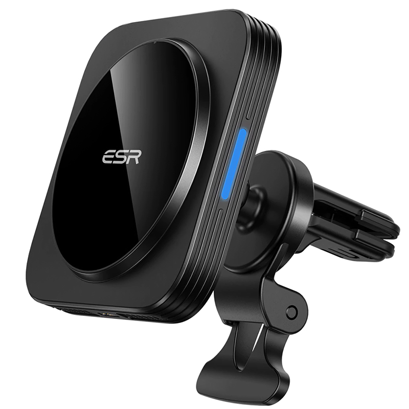 SR HaloLock 자기 무선 자동차 충전기 마운트 아이폰 12 프로 최대 빠른 충전 무선 충전기 자동차 전화 홀더