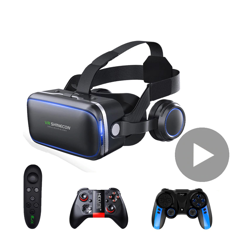 Shinecon 6.0 Casque VR Virtual Reality Glasses 3D Goggles Headset Helmet For Smartphone Smart Phone Viar Binoculars Video Game
