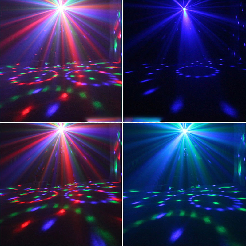ESHINY MINI 3W Crystal Magic Ball RGB LED Stage Effect Light Rotating Full Color DJ Dace Party Room Disco Bulb Lamp R5