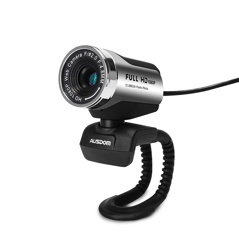 AUSDOM AW615 1080P Webcam Built-in Microphone with USB 2.0 for Laptop Live Broadcast Video Conference Work Computer Camera