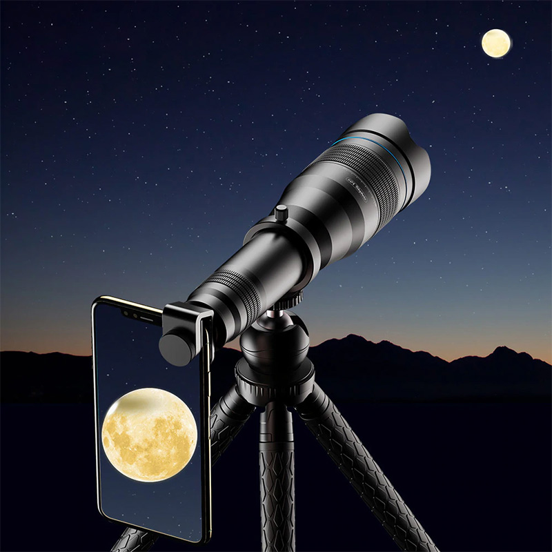 APEXEL 60X Mobile Phone Monocular Telescope Lens astronomical zoom lens extendable tripod for iPhone Samsung all Smartphones