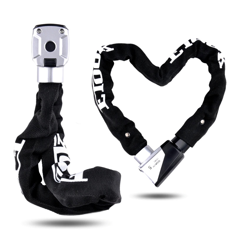 ETOOK Bike Chain Lock Security Anti-theft Bicycle Lock Chain with Keys Lengthen Chain Lock for Motorcycle Bicycle Accessories