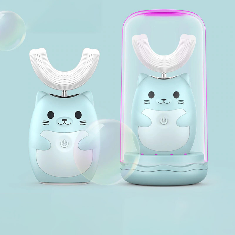 Kid Sonic Rechargeable Electric Toothbrush Automatic 360 degree toothbrush ultrasonic soft silicone electric children toothbrush