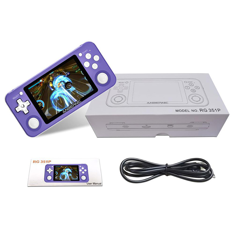 NEW RG351P ANBERNIC Retro Game Console RK3326 Linux System PC Shell PS1 Game Player Portable Pocket RG351 Handheld Game Console