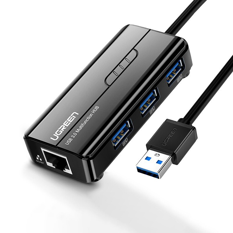 Ugreen USB Ethernet USB 3.0 2.0 to RJ45 HUB for Xiaomi Mi Box 3/S Set-top Box Ethernet Adapter Network Card USB Lan