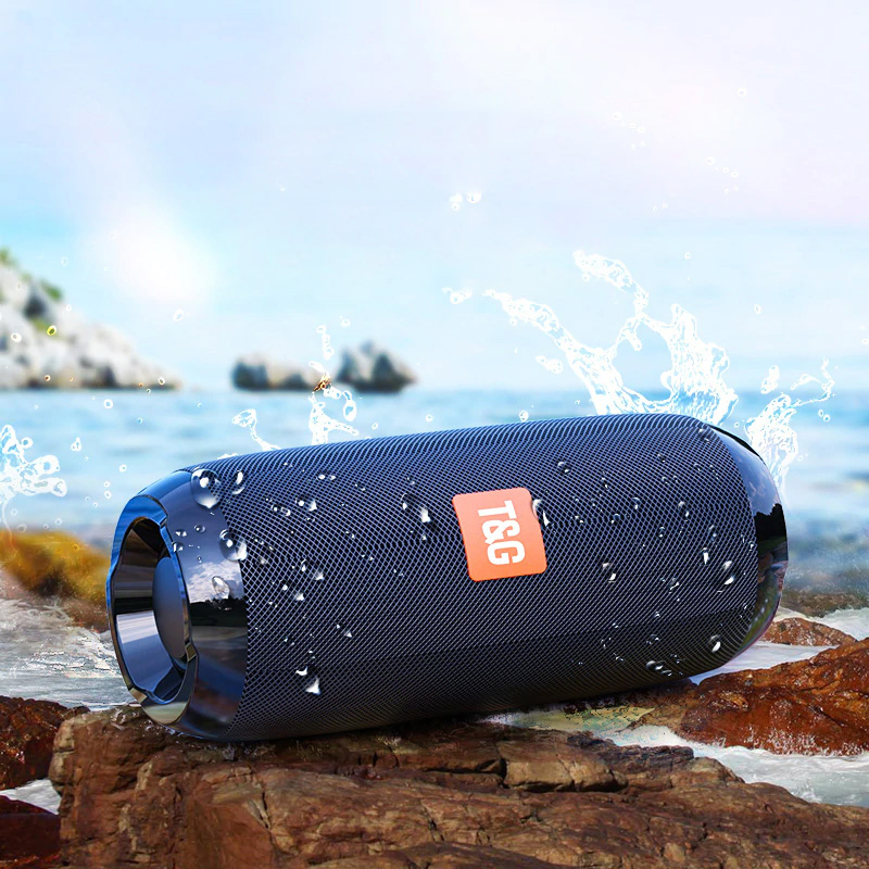 Wireless Bluetooth Bass Speaker Waterproof FM Sport Subwoofer Portable Stereo Column With Mic Music Surround Boombox USB