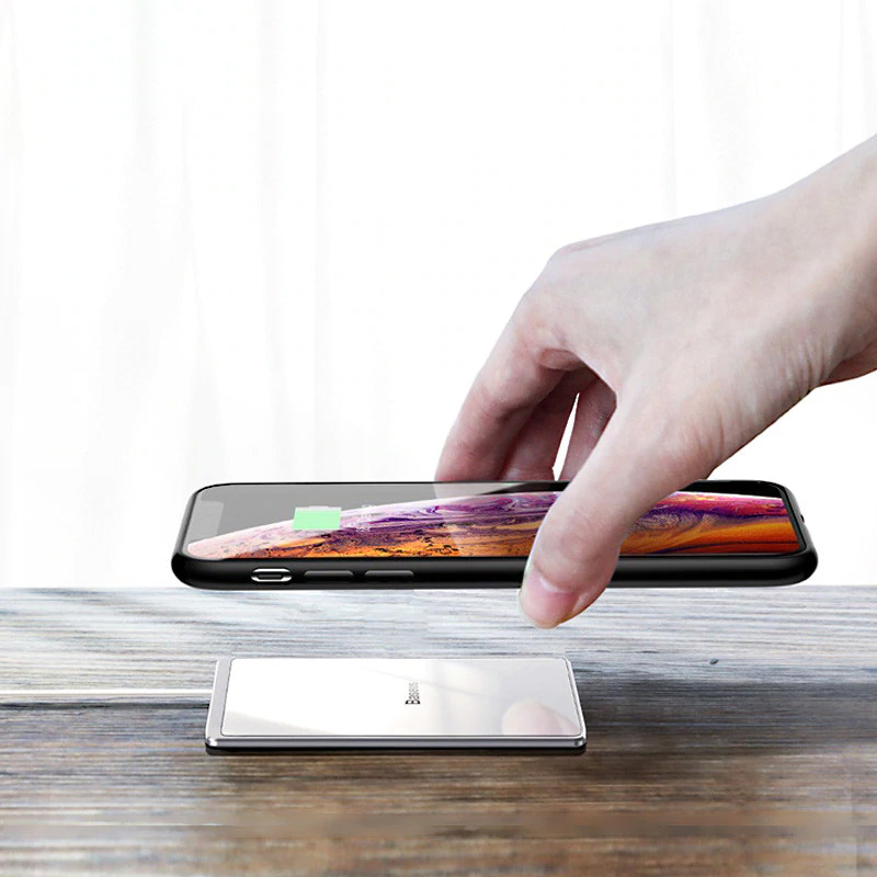 Baseus 15 w qi 빠른 무선 충전기 방수 무선 chargiing 패드 아이폰 8 x xs xr 화웨이 메이트 20 갤럭시 s9 빠른 충전기