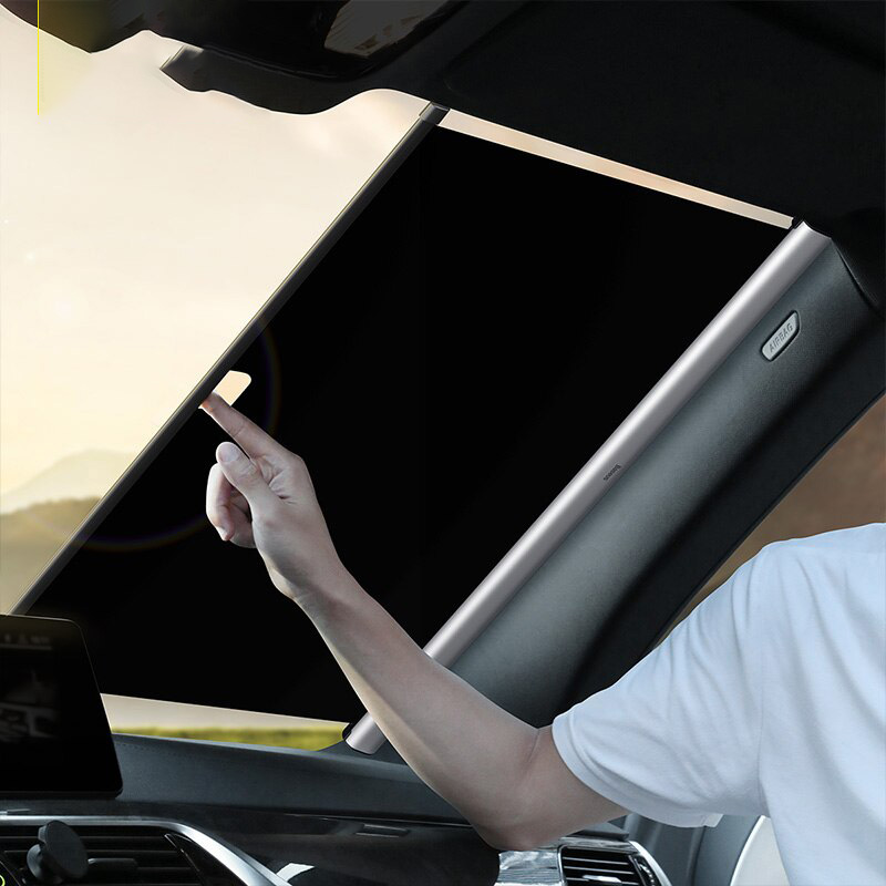 Baseus Car Sunshade Retractable Windshield Car Window Shade Car Front Sun Block Auto Rear Window Foldable Curtain Sunshade