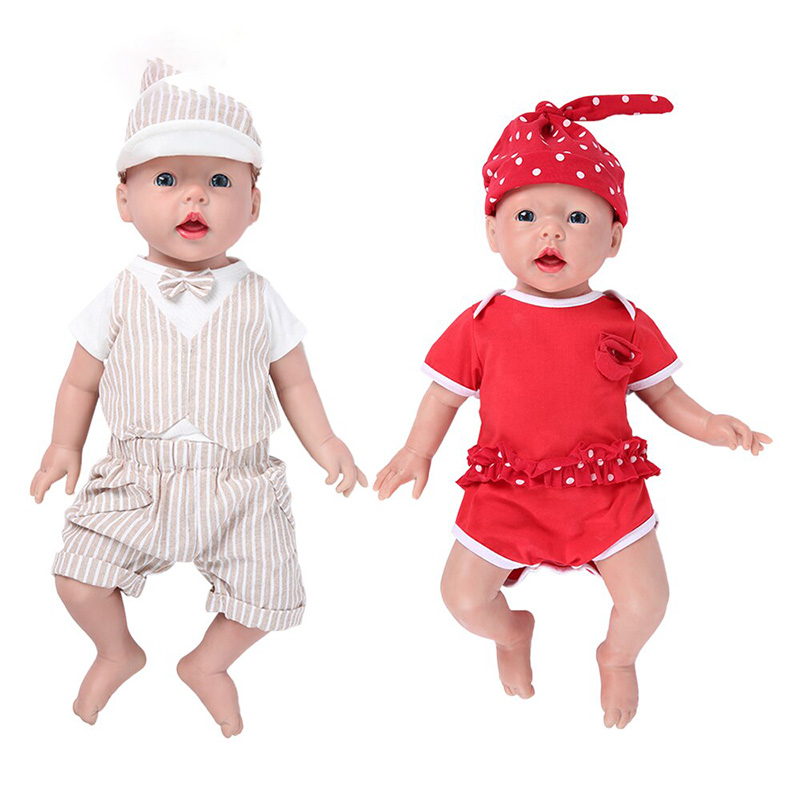 IVITA WG1515 50cm(20inch) 3960g Realistic Silicone Newborn Reborn Baby Dolls 3 Colors Eyes Choices Soft Lifelike Christmas Toys