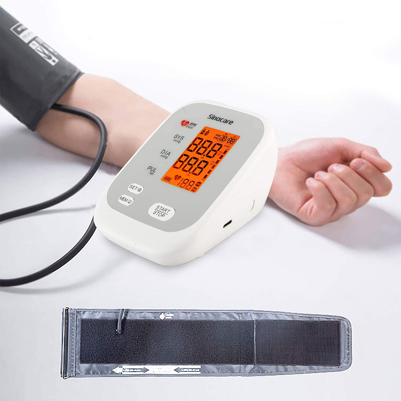 Sinocare Blood Pressure Monitor Upper Arm, Blood Pressure Cuff for Home Use with 2 Users Automatic Digital BP Machine