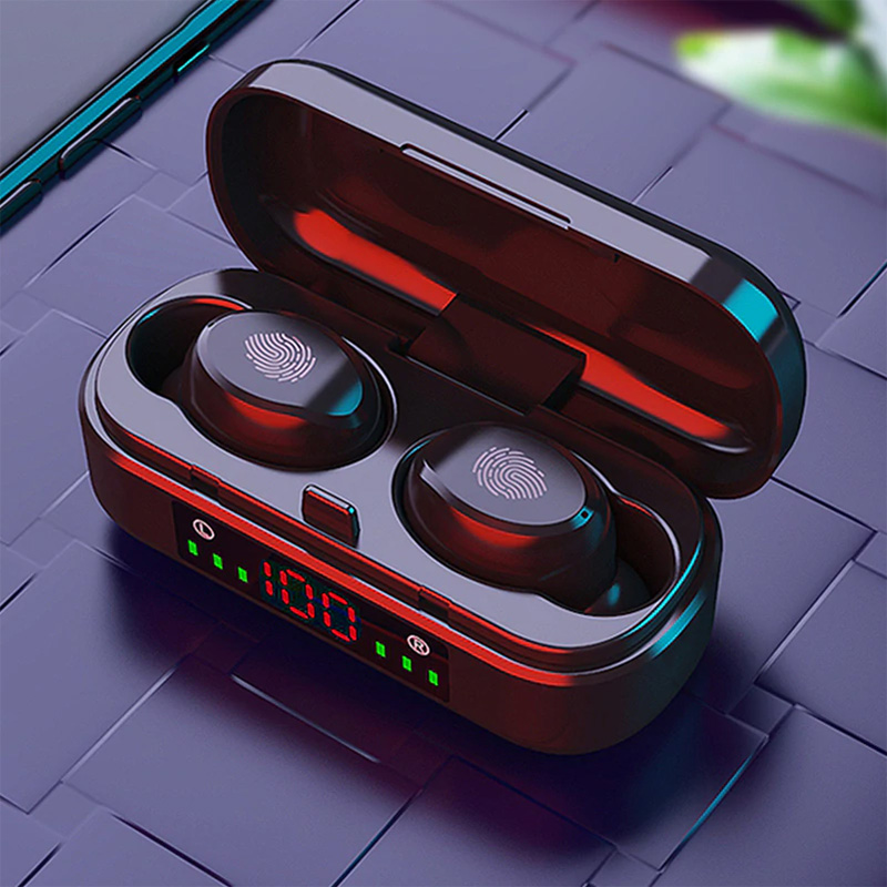 TWS Wireless Earphones Bluetooth Earphone 5.0 9D Bass Stereo Waterproof Earbuds Handsfree Headset With Microphone Charging Case