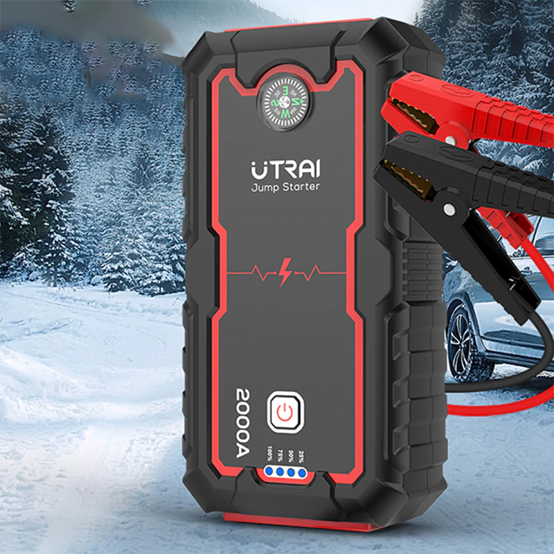 UTRAI Jump Starter 2000A/1600A Car Booster Power Bank Battery 12V Auto Starting Device Charger Emergency Battery Car Starter