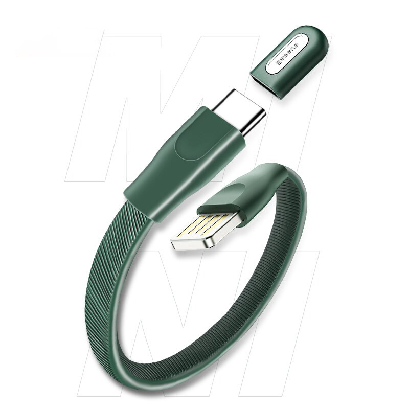 Baseus USB 유형 C 팔찌 케이블 옥외 휴대용 USB 빠른 충전기 자료 빠른 위탁 5A 유형 C 케이블 USB C 철사 코드 케이블