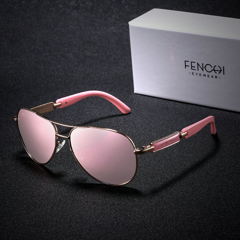 FENCHI 2021 Pink Sunglasses Women Polarized Sunglasess 2020 Driving Pilot sun glasses Men ladies oculos de sol feminino