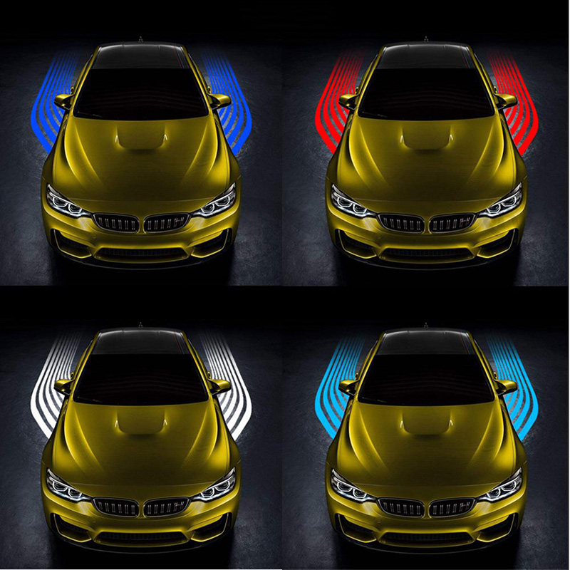 2X Car Accessories Atmosphere Lamp Angel Wings Auto Led White Red Blue Crystal Blue Welcome Light Car SUV Motorcycle LED 12V 24V