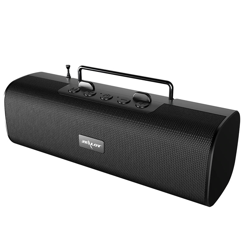 ZEALOT S40 Wireless Bluetooth Speakers FM radio Outdoor TWS Column Speaker Better Bass 66 ft Bluetooth Range Built-in Mic