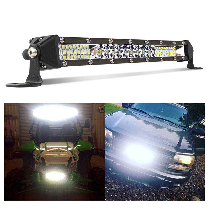 BraveWay LED Light Bar Working Light for Car Off Road Tractor Truck ATV SUV 4WD UAZ 4x4 Driving Light 12V Day Time Running DRL
