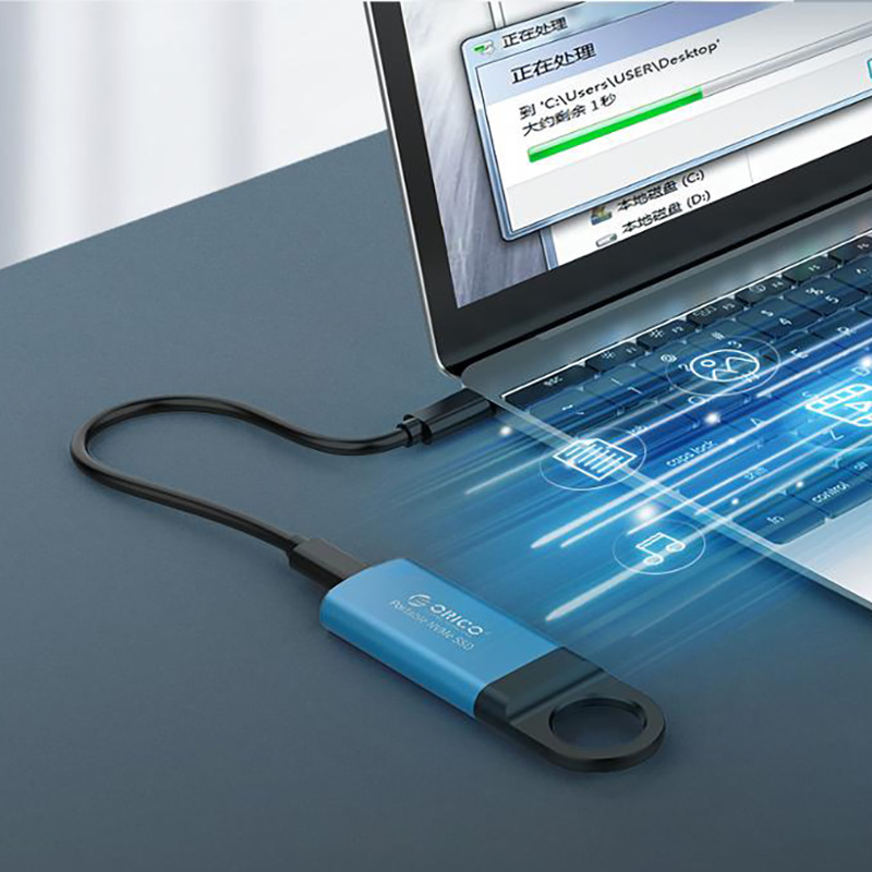 ORICO 미니 외장 SSD M2 NVME 하드 드라이브 1 테라바이트 128GB 512GB M.2 NVME 휴대용 SSD USB-C 유형-C 940 메가바이트/초 솔리드 스테이트 드라이브 GV100