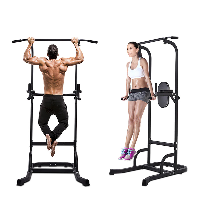 ONETWOFIT Pull Up Bar Dip Station Horizontal Bar Chin Up Bar Portable Power Tower Fitness Equipment for Home Gym Exercise