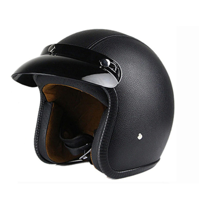 2018 HOT SELL motorcycle helmet retro open face vintage helm casco JET kask vespa casque cafe racer pilot capacete