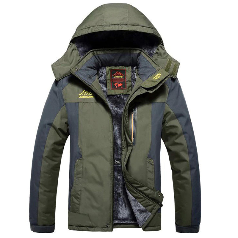 Fleece Military Winter Jacket Men Windproof Waterproof Outwear Parka Mens Windbreaker Warm Raincoat Coat Oversize 9XL Overcoat