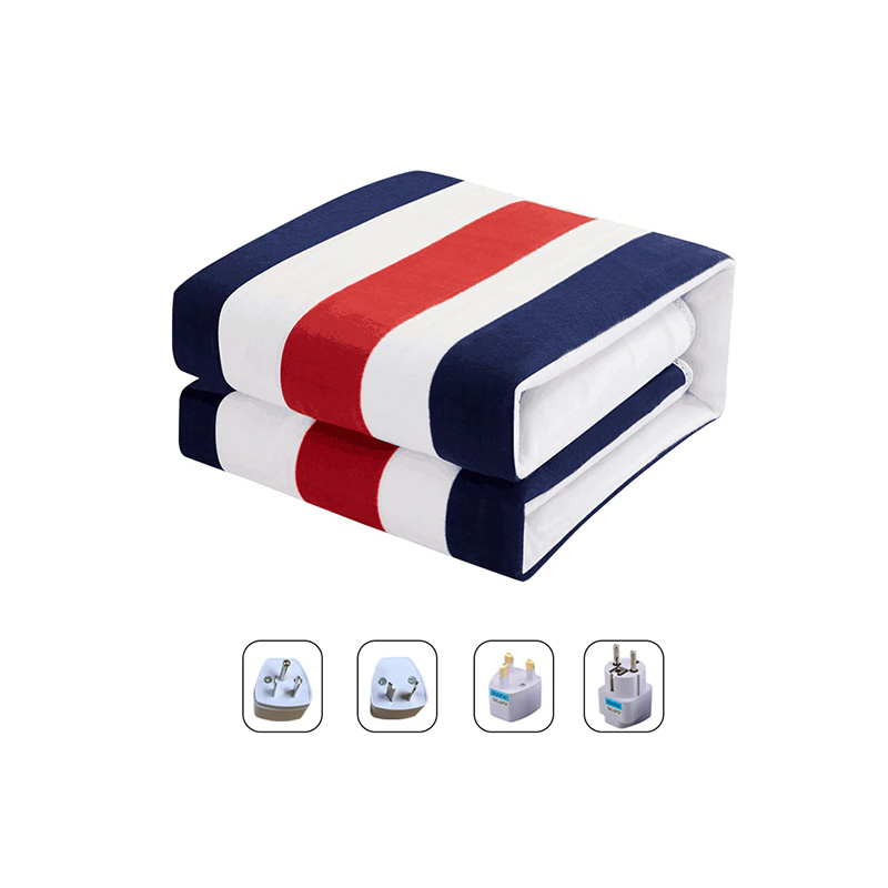 Blankets Heated Blanket 220 V 2 Body 150*180cm Double Control Electric Blanket Small Printed Manta Electrica Bed Warmer Pad